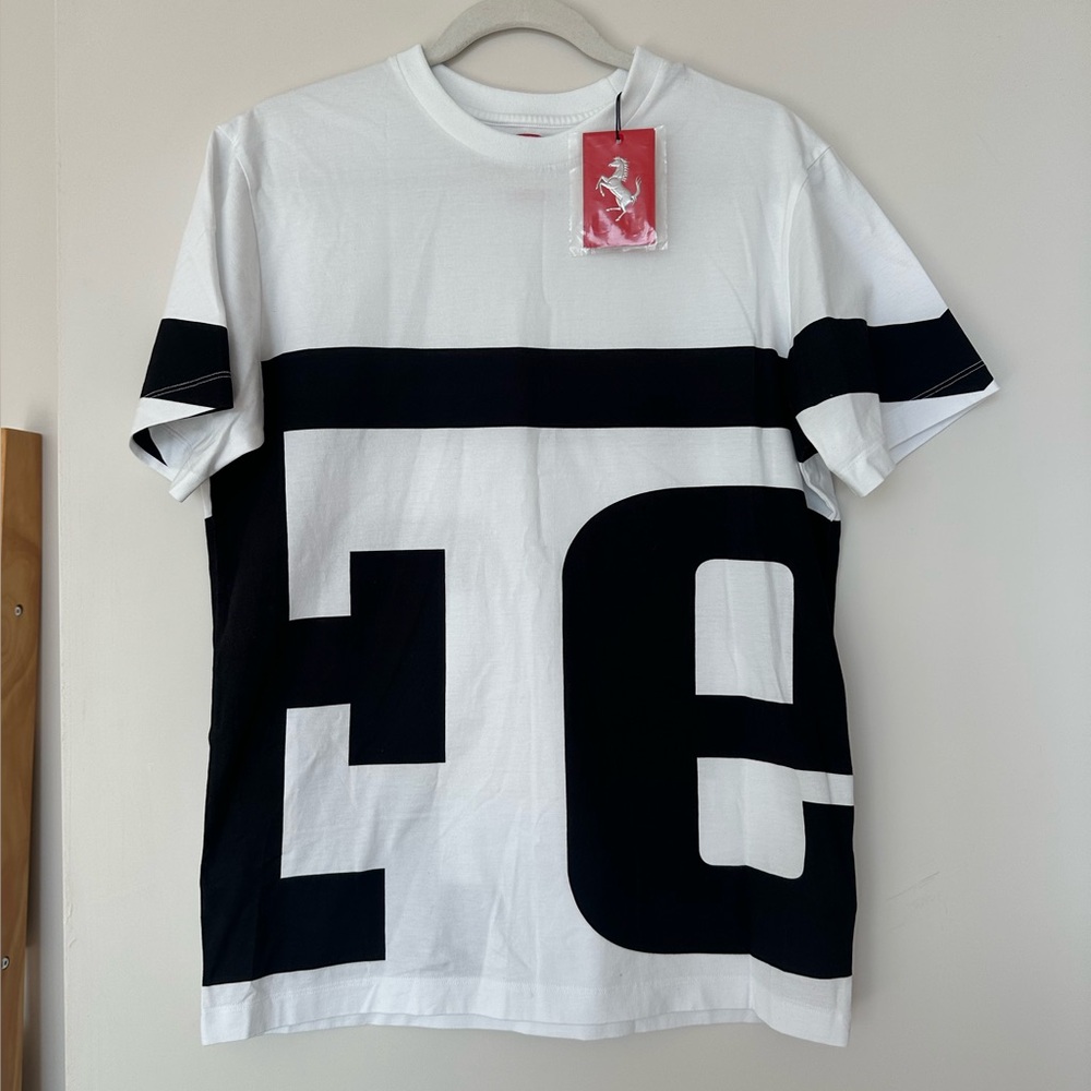 Ferrari Brand Cotton T Shirt
